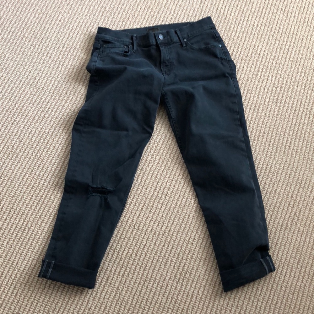 Mother distressed boyfriend jeans